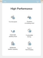 JISULIFE FA13P Fan 28 Hour Battery Upgraded Version Extendable Fan Version (8000mAh Large Capacity Rechargeable Fan) ORIGINAL - Image 20