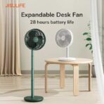 JISULIFE FA13P Fan 28 Hour Battery Upgraded Version Extendable Fan Version (8000mAh Large Capacity Rechargeable Fan) ORIGINAL - Image 2