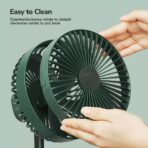 JISULIFE FA13P Fan 28 Hour Battery Upgraded Version Extendable Fan Version (8000mAh Large Capacity Rechargeable Fan) ORIGINAL - Image 15