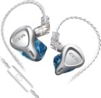 CCA CSN 1BA 1DD Hybrid Noise Reduction Earphone - Black & Blue - Image 2
