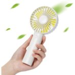 JISULIFE FA21 Handheld Fan Portable Small Fan with 3 Speeds -White - Image 4