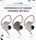 KZ-ZSN Pro Hybrid Heavy Bass Earphones - Image 4