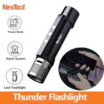 NexTool Thunder Flashlight NE20030 Outdoor 6 in 1 Flashlight IPX4 Waterproof Audible Alarm Emergency PowerBank Portable LED Light - Image 2