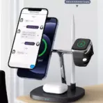 WiWU PowerAir 4 in 1 Qi Magnetic 15W Wireless Charger - Image 2