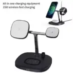 WiWU PowerAir 4 in 1 Qi Magnetic 15W Wireless Charger - Image 4