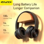 AWEI A996BL Wired/Wireless Headset - Image 7