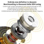 CCA CRA+ HiFi Wired Headphones In Ear Monitor Noise Canceling Sports Headphones - Image 6