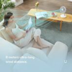 JISULIFE FA13P Fan 28 Hour Battery Upgraded Version Extendable Fan Version (8000mAh Large Capacity Rechargeable Fan) ORIGINAL - Image 23