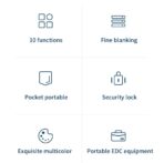 NexTool Multifunctional Knife 10 in 1 Tool Unpack Knife Scissors Screwdriver Folding Survive Clip Sharp Cutter - Image 5