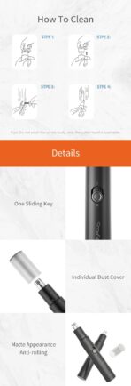 Xiaomi ShowSee C1 Electric Mini Nose Hair Trimmer - Image 5