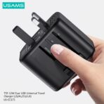 Usams 12W Dual USB Universal Travel Charger (T55) - Image 6