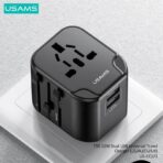 Usams 12W Dual USB Universal Travel Charger (T55) - Image 4