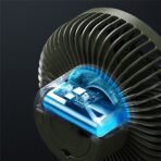 Multipurpose Summer Cooler Azeada Fan 4000mah Rechargeable Versatile Outdoor Stretchable Fan Original Long Battery Life - Image 16