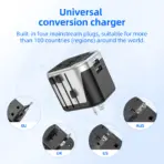 Hoco 2USB+1Socket Universal Conversion Wall Charger (AC5) - Image 7