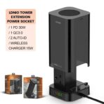 LDNIO SKW6457 6 Outlet USB Tower Extension Power Socket with 15W Wireless Charger - Image 5