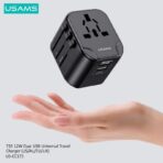 Usams 12W Dual USB Universal Travel Charger (T55) - Image 5