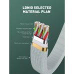 LDNIO LC130 Data cable 3 IN 1 CABLE Type-C, Micro USB, Lightning White Cables 3.4A -1.2m - Image 6