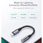 Original UGREEN MFi Lightning to 3.5mm Headphones Adapter for iPhone - Image 8