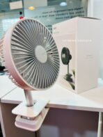 JISULIFE FA13R Original Clip Fan Auto-Oscillating Fan 8000mah Upto 28 Hour Battery Back Up Rechargeable Fan Green - Image 6