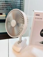 JISULIFE FA13R Original Clip Fan Auto-Oscillating Fan 8000mah Upto 28 Hour Battery Back Up Rechargeable Fan Green - Image 7