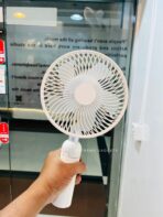 Multipurpose Summer Cooler Azeada Fan 4000mah Rechargeable Versatile Outdoor Stretchable Fan Original Long Battery Life - Image 4