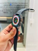 Apple Watch Ultra Design WIWU Premium Aluminum Smartwatch With Ocean Band Branded Original Imported limited - Image 11