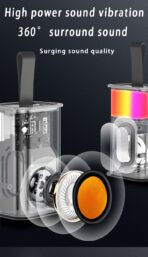 Flash LED RGB Armor Transparent Wireless Speaker Sooppow Computer Gaming New - Image 16