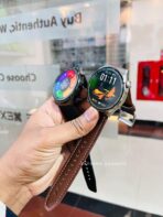 Zordai ZD3 Plus+ Leather Smartwatch IP68 Waterproof 1.5" Retina Round Screen Men Business Smartwatch Silcon Belt Gift Limited - Image 2