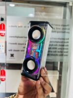 Mecha A88 Transparent 10W Wireless Speaker Dual TWS Series Surround TF card Double Horn RGB Lighting Modes