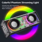 Mecha A88 Transparent 10W Wireless Speaker Dual TWS Series Surround TF card Double Horn RGB Lighting Modes - Image 3