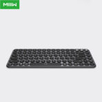 MIIIW Mini Dual-mode Bluetooth Wireless Keyboard 85 Keys 2.4GHz Multi-system Switching Colorful Keys Keyboard for Laptop PC