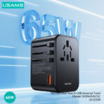 USAMS US-CC199 T62 65W Dual Type C USB Universal Travel Charger