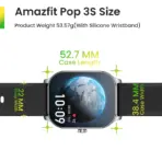Amazfit Pop 3S AMOLED Bluetooth Calling Smart Watch (1 Year Dealer Warranty) - Image 4