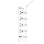 LDNIO 2500W 4 Socket with 4 USB Port Power Strip SC4408 Switch - Image 13