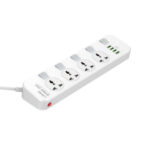 LDNIO 2500W 4 Socket with 4 USB Port Power Strip SC4408 Switch - Image 14