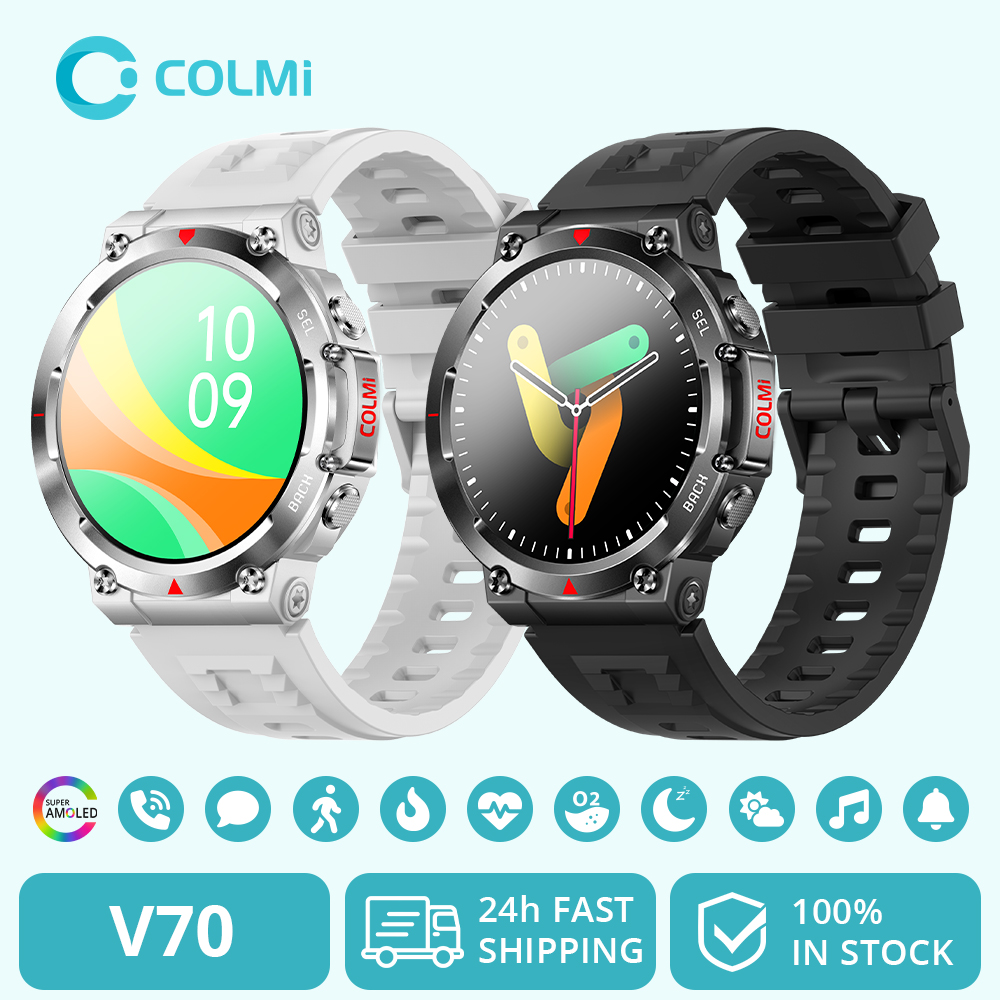 download Colmi V70 Smartwatch for Men, Ultra-big HD Amoled Screen - Image 1