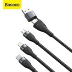 Baseus Cable Flash Series Ⅱ Two-for-three Fast Charging Data Cable USB to M L C 100W 1.2m (CASS030101) - Image 2