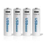AiVR USB-C Rechargeable Batteries 4pcs AA 2550 mWh Type-C - Image 4