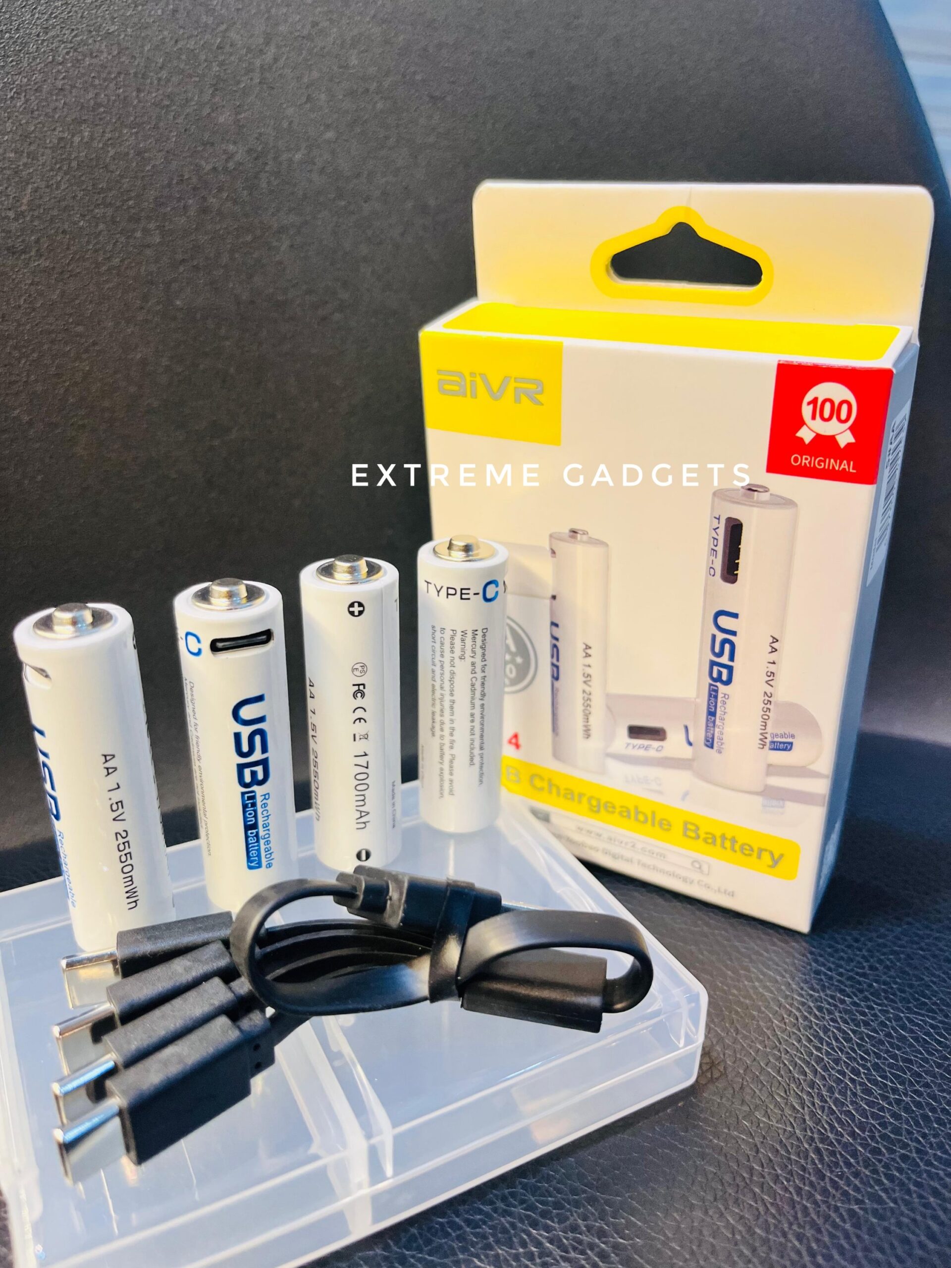 1000117306-scaled.jpg AiVR USB-C Rechargeable Batteries 4pcs AA 2550 mWh Type-C - Image 1