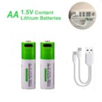 Smartools Type-C Rechargeable Batteries AA (2-Pack) With Type-C Cable 1.5V