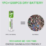 Smartools 1.5V Type-C Rechargeable Batteries AA (4-Pack) With Type-C Cable - Image 9