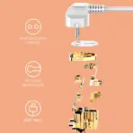 LDNIO 30W Fast 10 Port + 1PD + 1QC + 4USB Universal Power Socket (SC10610) - Image 5