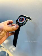 Apple Watch Ultra Design WIWU Premium Aluminum Smartwatch With Ocean Band Branded Original Imported limited