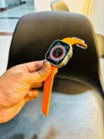 Apple Watch Ultra Design WIWU Premium Aluminum Smartwatch With Ocean Band Branded Original Imported limited - Image 5