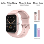 Udfine Watch Starry 1.8” HD Display Bluetooth Call Smartwatch Double Straps - Image 2
