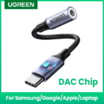 UGREEN AV161 DAC Chip USB C To 3.5mm Headphone Adapter Original