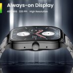 Amazfit Pop 3S Smart Watch Metalic Version Stainless Steel - Image 2