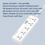 LDNIO 20W PD QC Socket 5 Universal Outlets With 4 USB Extension Socket PD 20W Fast Charging Power Strips SC5415 - Image 2