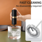 Xiaomi CIRCLE JOY Silver Knight Milk Frother Handheld Coffee Mixer (CJ-EMF05) - Image 3