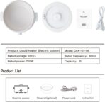 Olayks 2L Electric Hot Pot Cooker with Steamer - Image 2